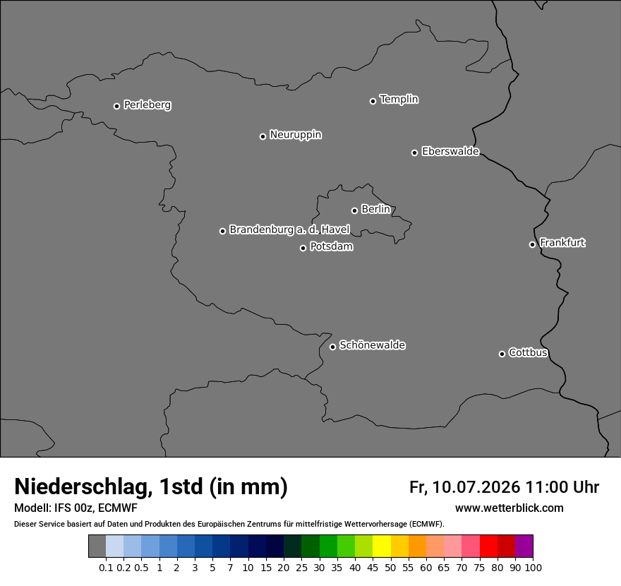 Modellkarte ECMWF – precip – bb