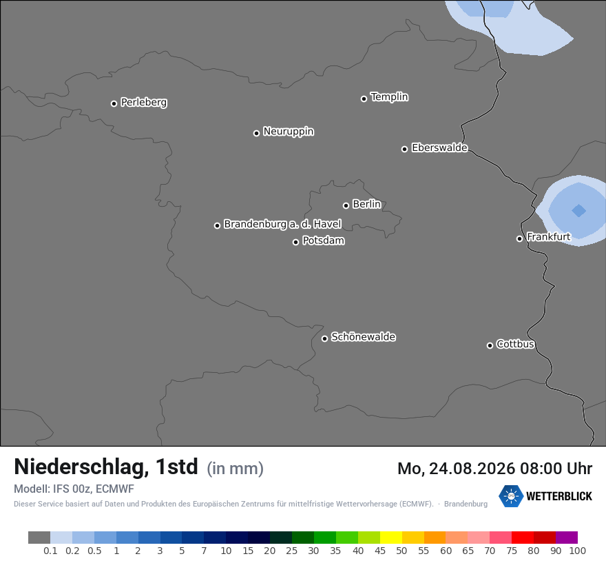 Modellkarte ECMWF – precip – bb