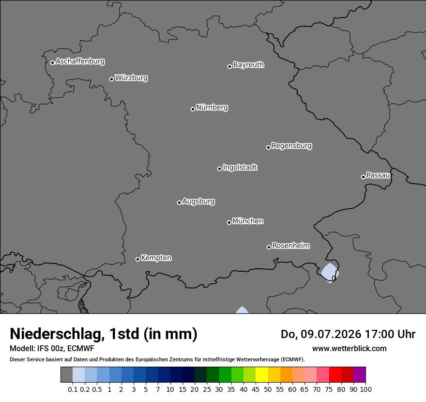 Modellkarte ECMWF – precip – by