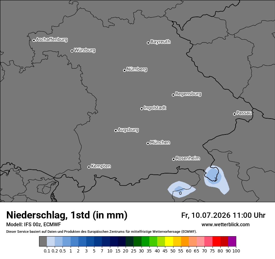 Modellkarte ECMWF – precip – by