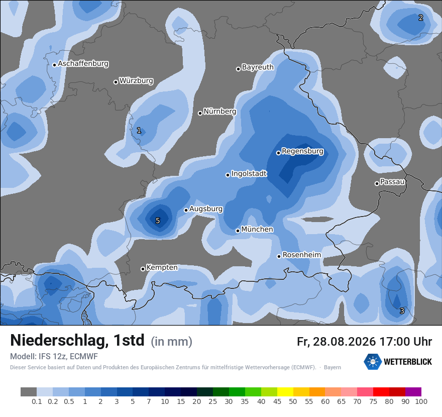 Modellkarte ECMWF – precip – by