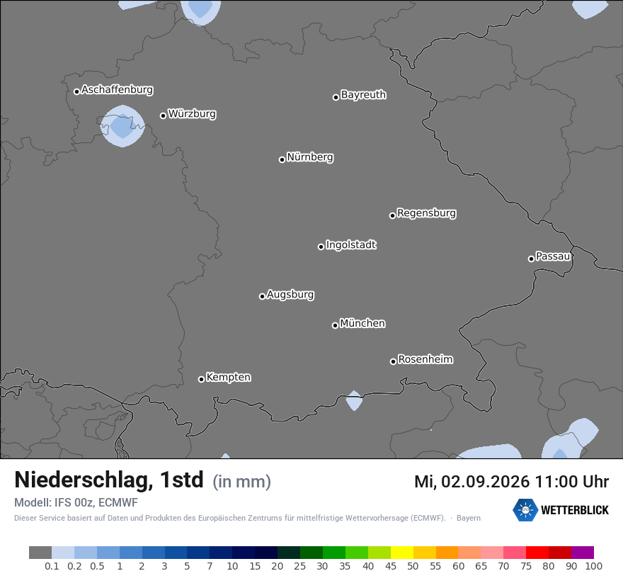 Modellkarte ECMWF – precip – by