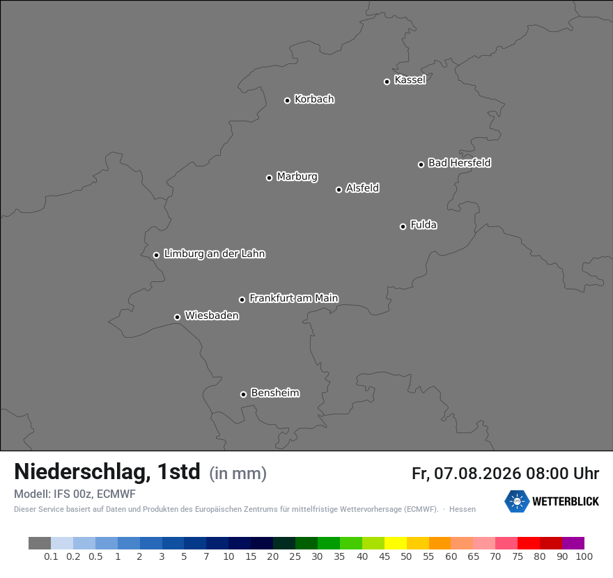 Modellkarte ECMWF – precip – he