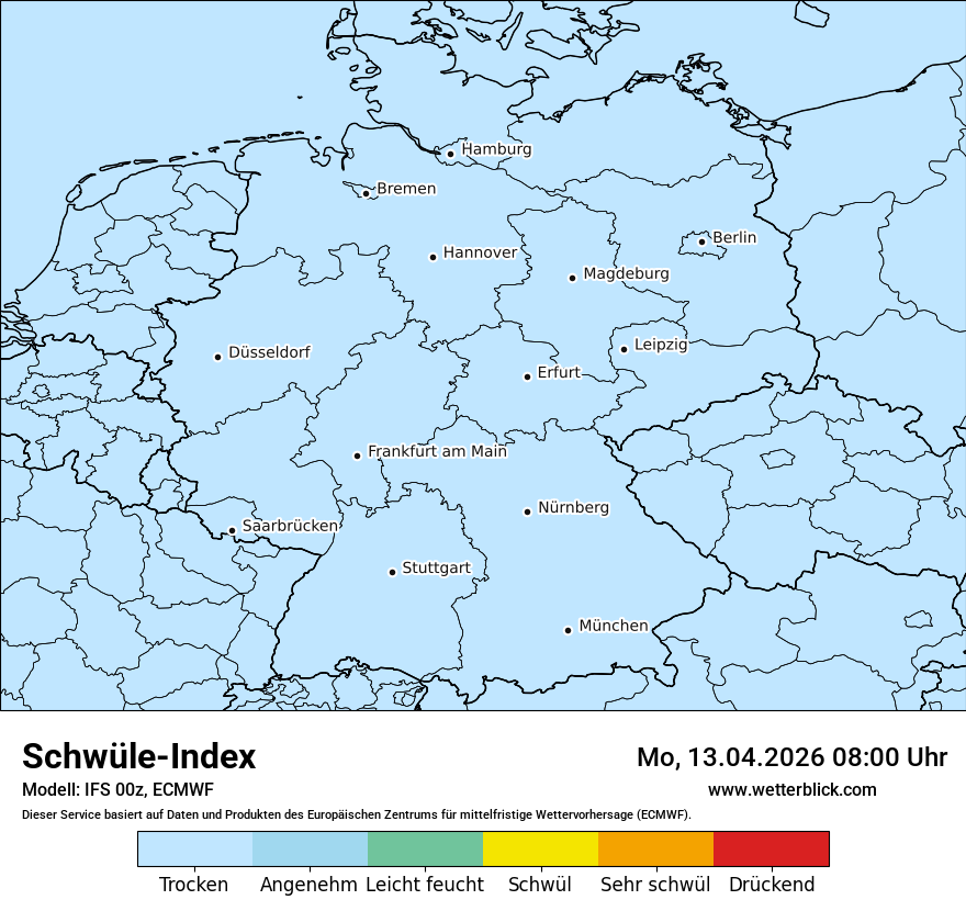 Modellkarte ECMWF – sui – deutschland