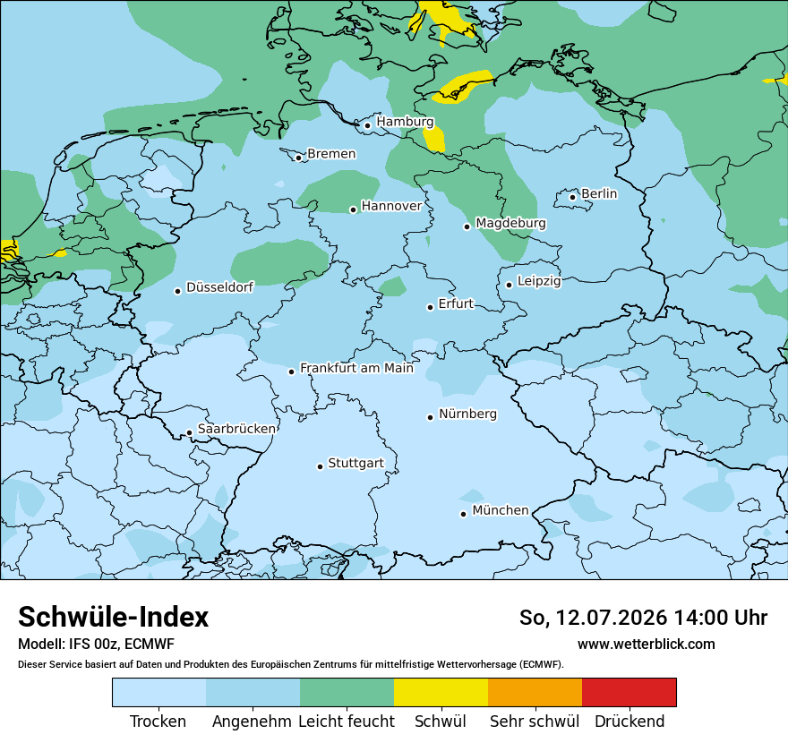 Modellkarte ECMWF – sui – deutschland