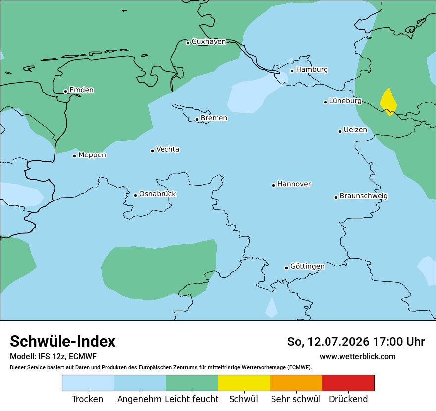Modellkarte ECMWF – sui – ni