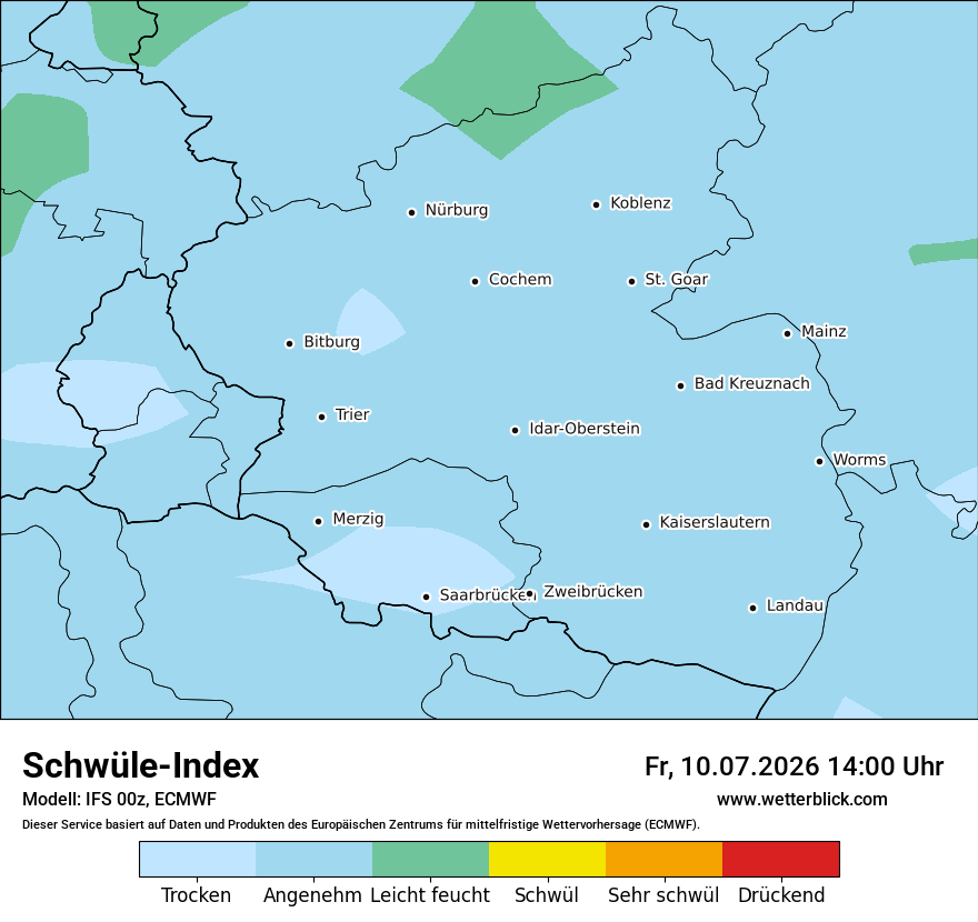 Modellkarte ECMWF – sui – rp