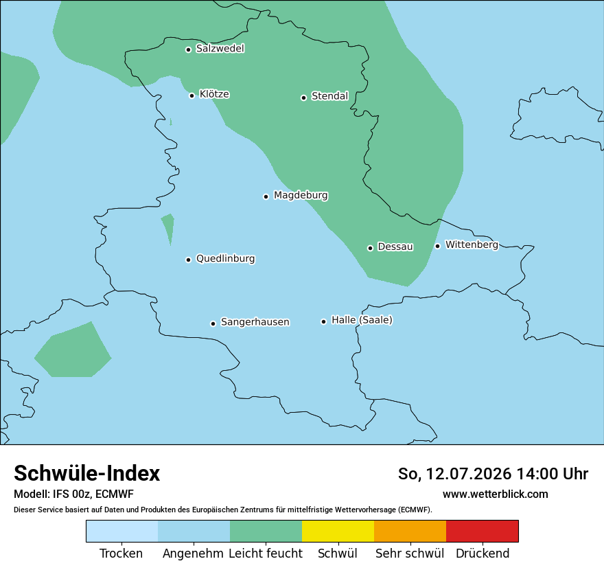 Modellkarte ECMWF – sui – st