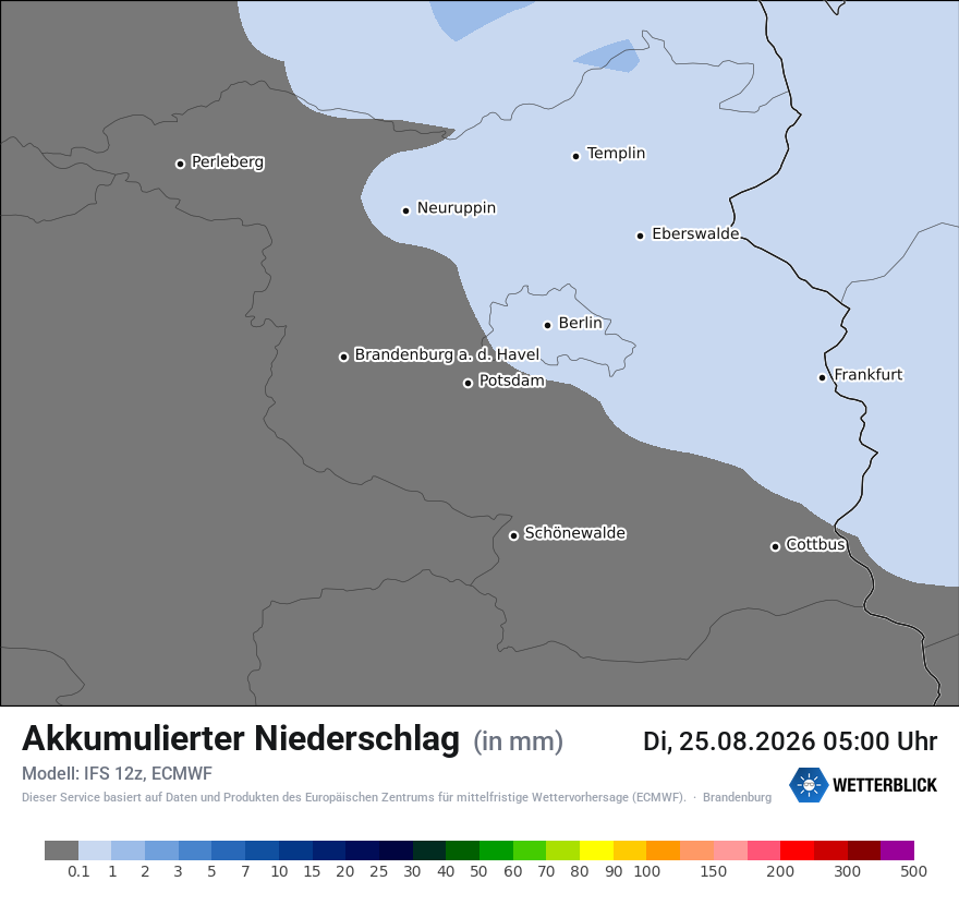 Modellkarte ECMWF – tot_prec – bb