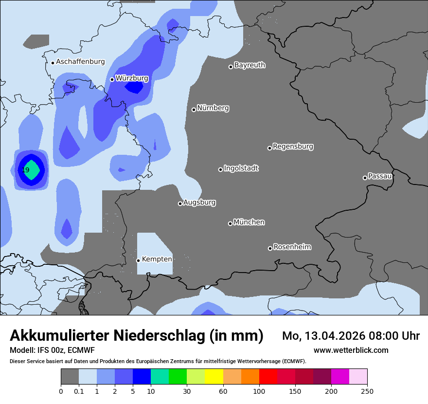 Modellkarte ECMWF – tot_prec – by