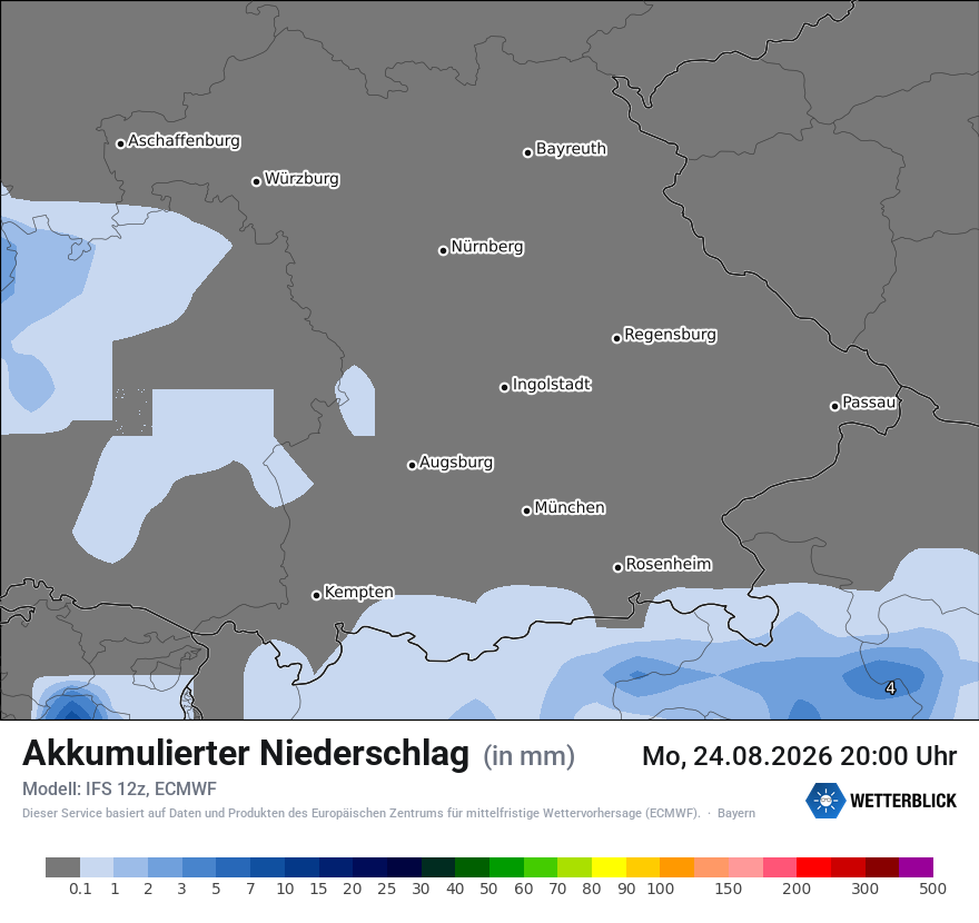Modellkarte ECMWF – tot_prec – by