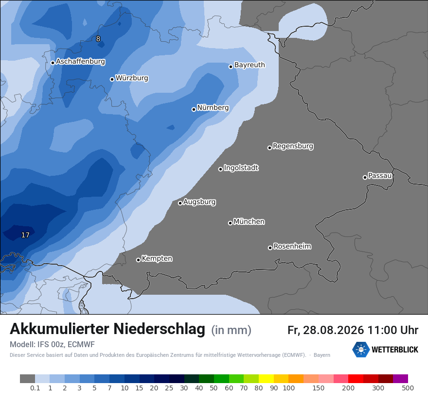 Modellkarte ECMWF – tot_prec – by