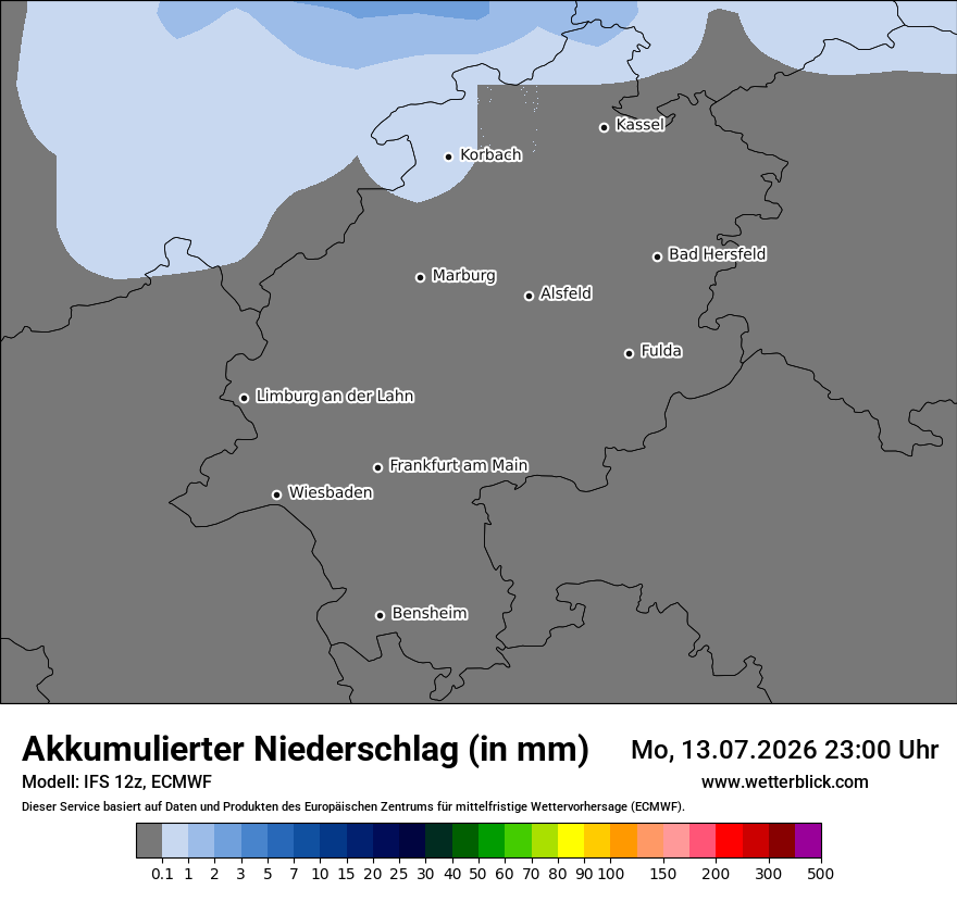 Modellkarte ECMWF – tot_prec – he