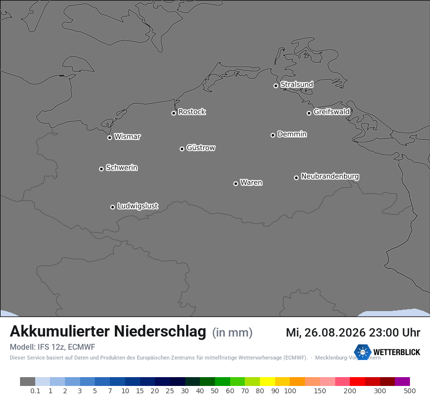 Modellkarte ECMWF – tot_prec – mv