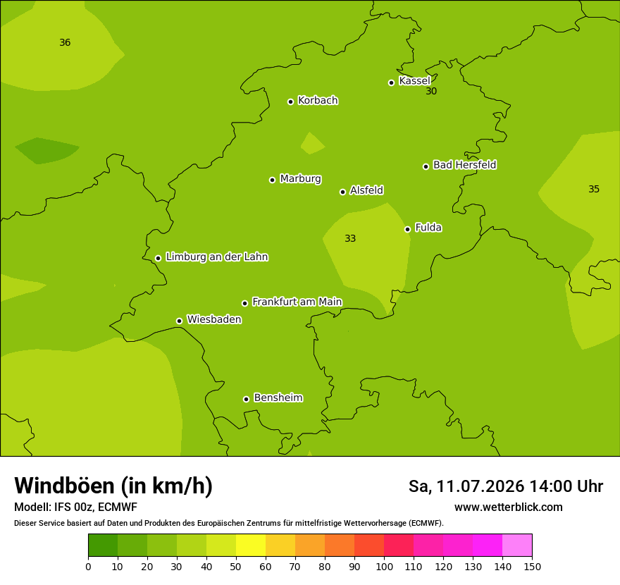 Modellkarte ECMWF – vmax – he