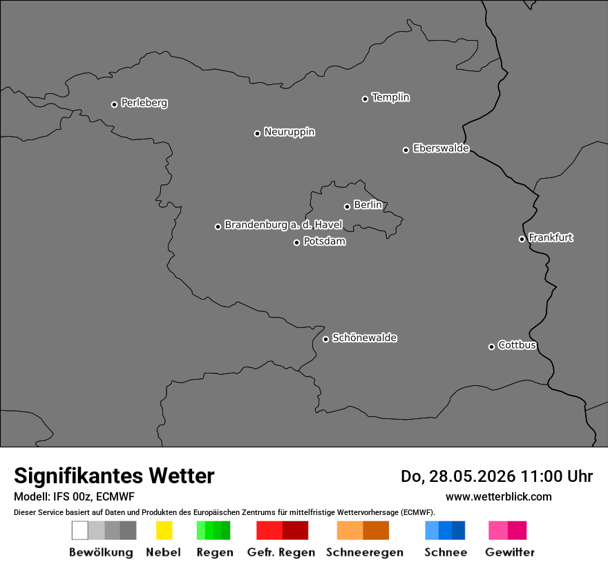 Modellkarte ECMWF – ww – bb