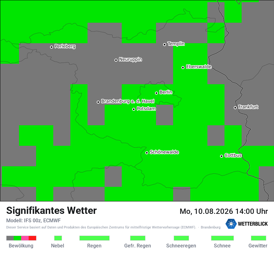 Modellkarte ECMWF – ww – bb