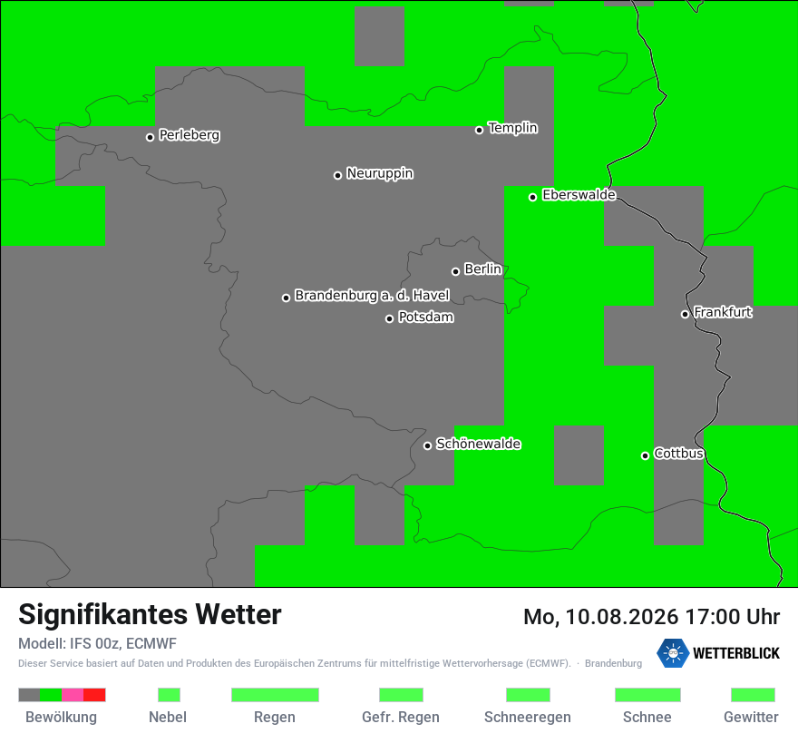 Modellkarte ECMWF – ww – bb