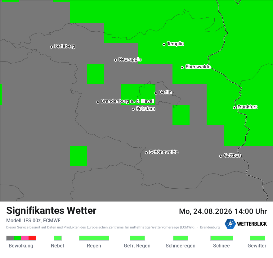 Modellkarte ECMWF – ww – bb