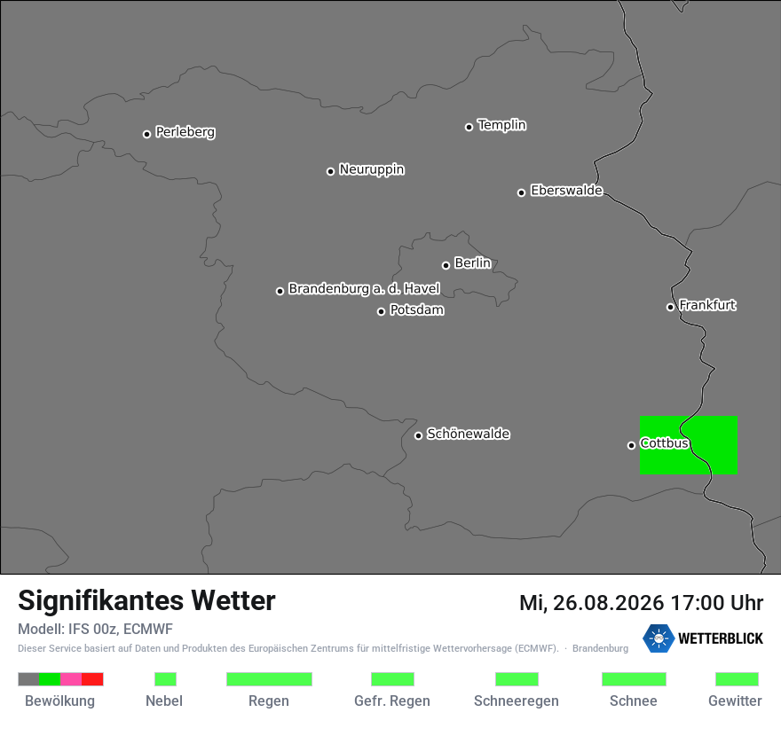 Modellkarte ECMWF – ww – bb