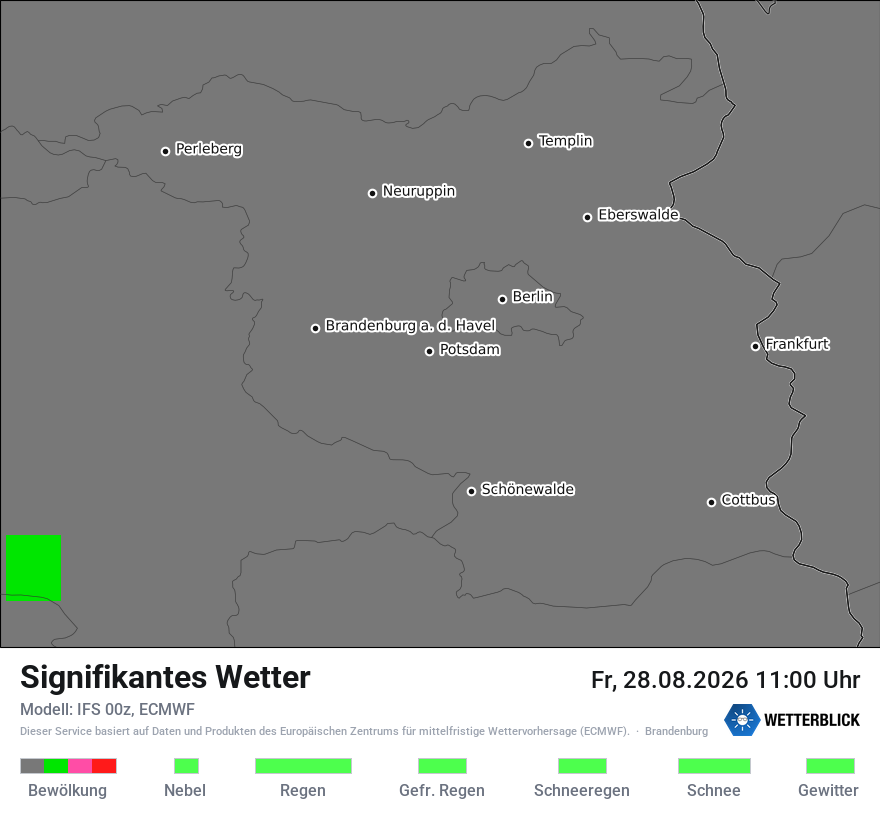 Modellkarte ECMWF – ww – bb