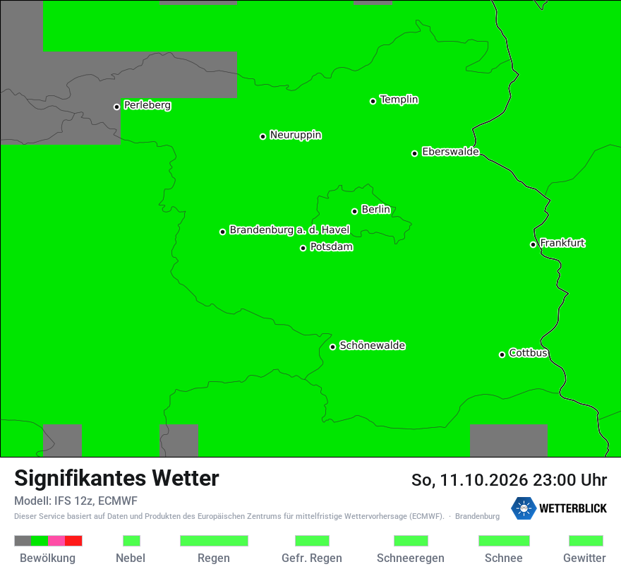 Modellkarte ECMWF – ww – bb