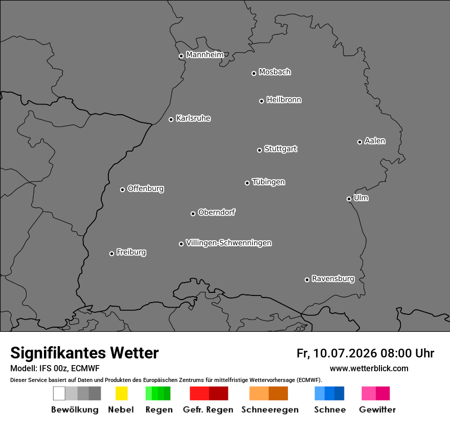 Modellkarte ECMWF – ww – bw