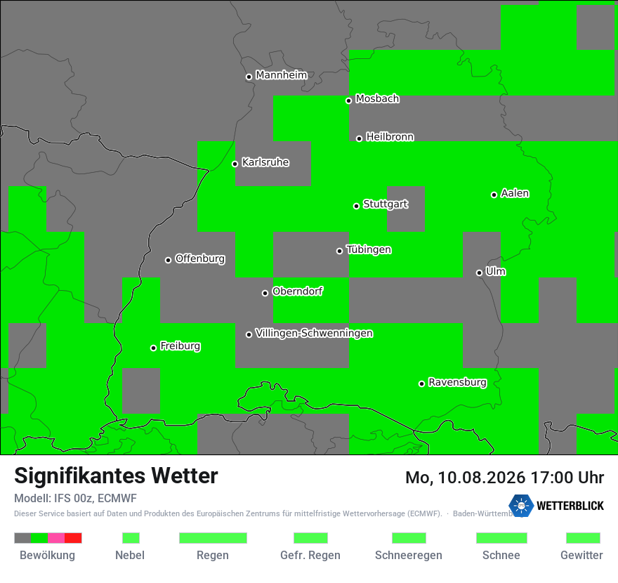 Modellkarte ECMWF – ww – bw