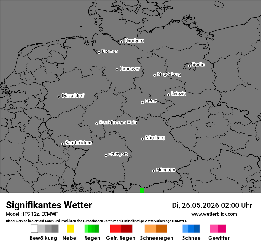 Modellkarte ECMWF – ww – deutschland