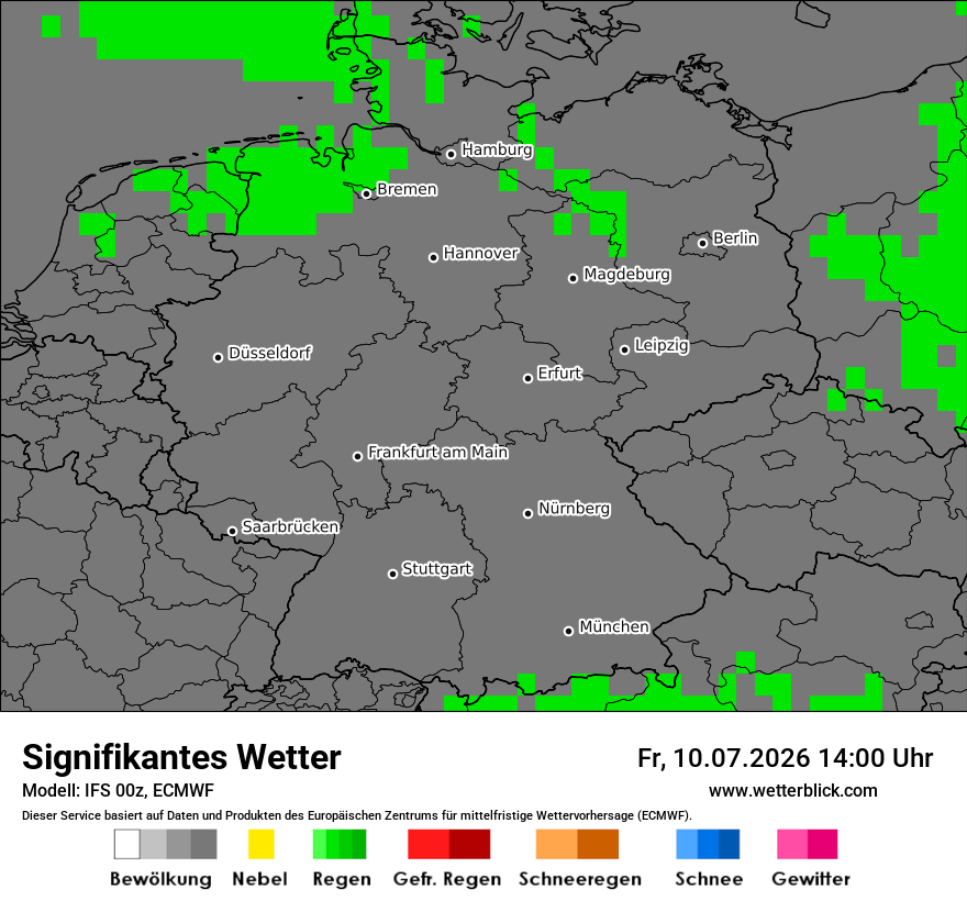 Modellkarte ECMWF – ww – deutschland