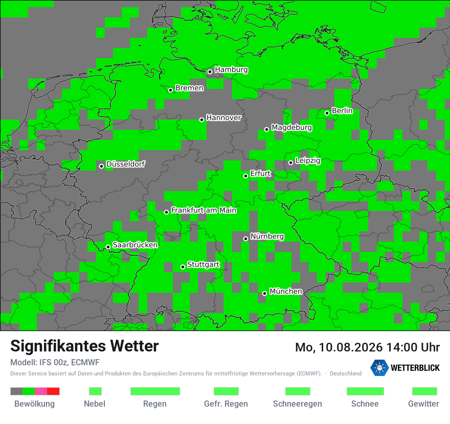 Modellkarte ECMWF – ww – deutschland