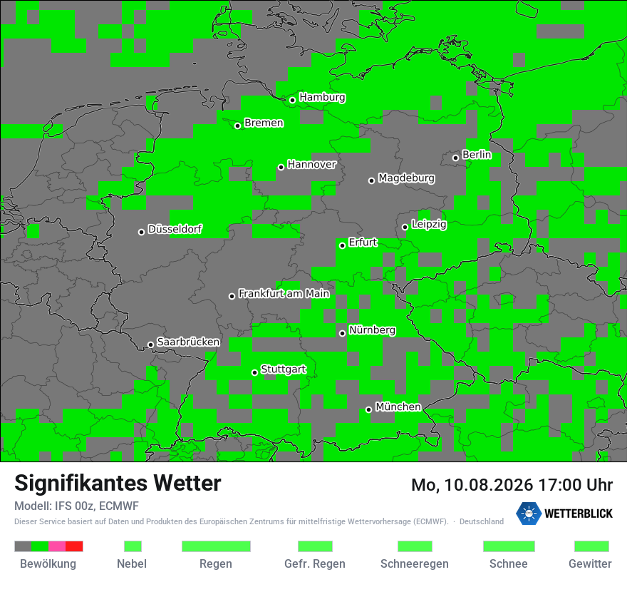 Modellkarte ECMWF – ww – deutschland
