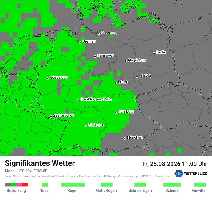 Modellkarte ECMWF – ww – deutschland
