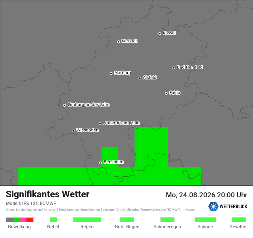 Modellkarte ECMWF – ww – he