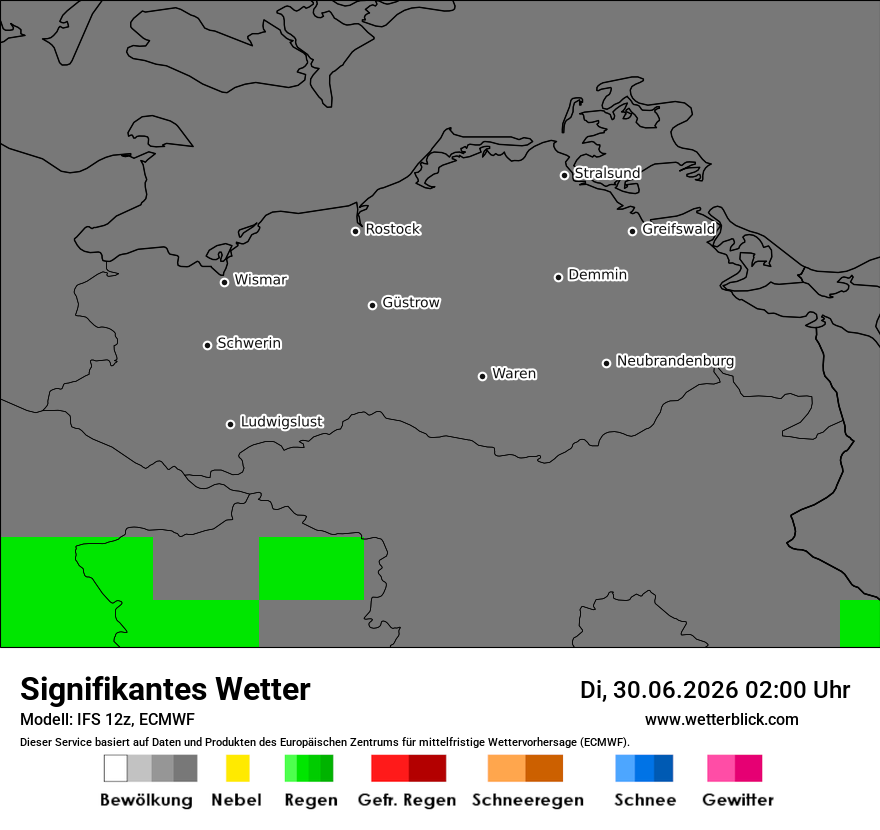 Modellkarte ECMWF – ww – mv