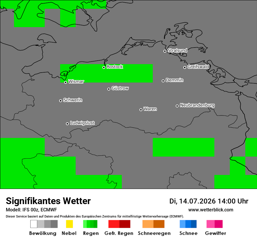 Modellkarte ECMWF – ww – mv