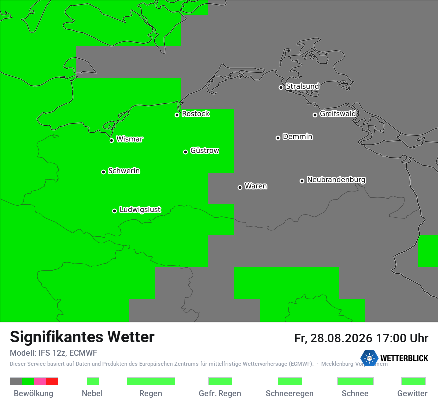Modellkarte ECMWF – ww – mv