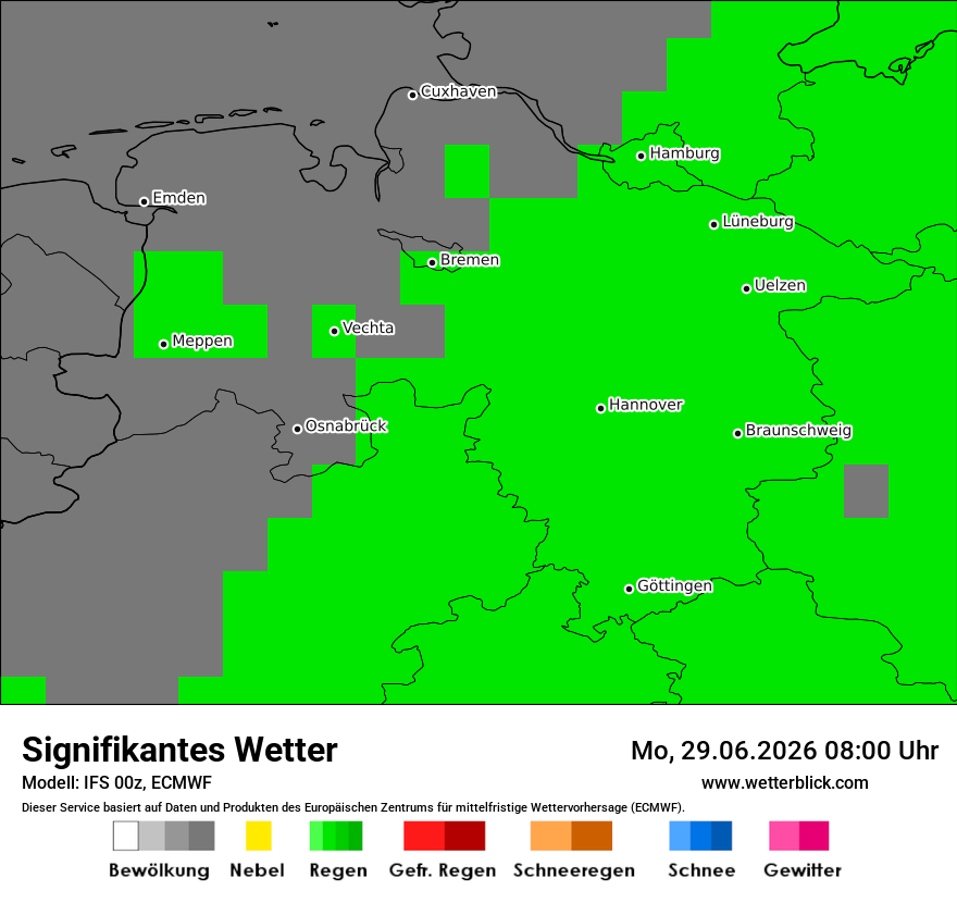 Modellkarte ECMWF – ww – ni