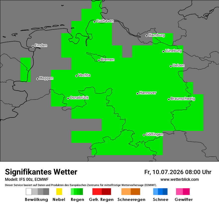 Modellkarte ECMWF – ww – ni