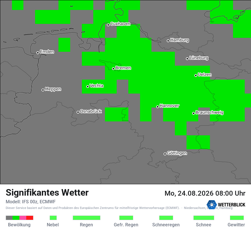 Modellkarte ECMWF – ww – ni