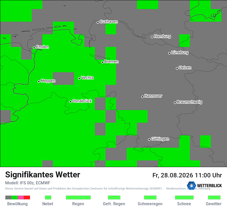 Modellkarte ECMWF – ww – ni