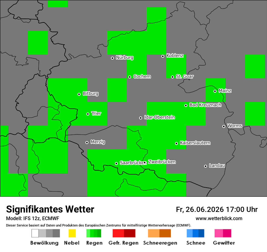 Modellkarte ECMWF – ww – rp