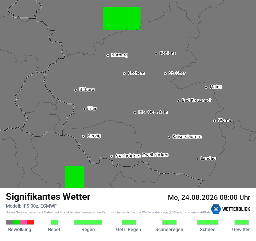 Modellkarte ECMWF – ww – rp