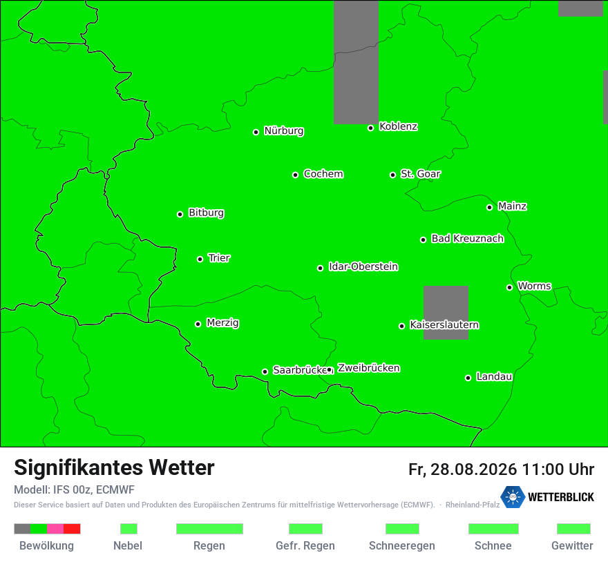 Modellkarte ECMWF – ww – rp