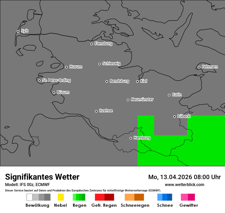 Modellkarte ECMWF – ww – sh