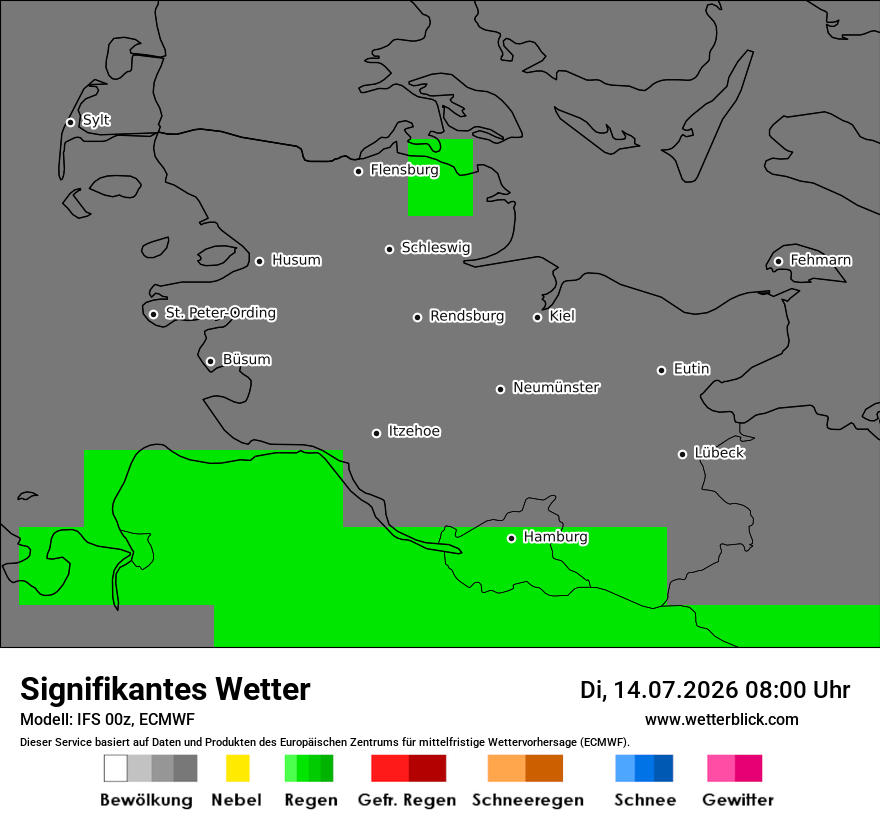 Modellkarte ECMWF – ww – sh