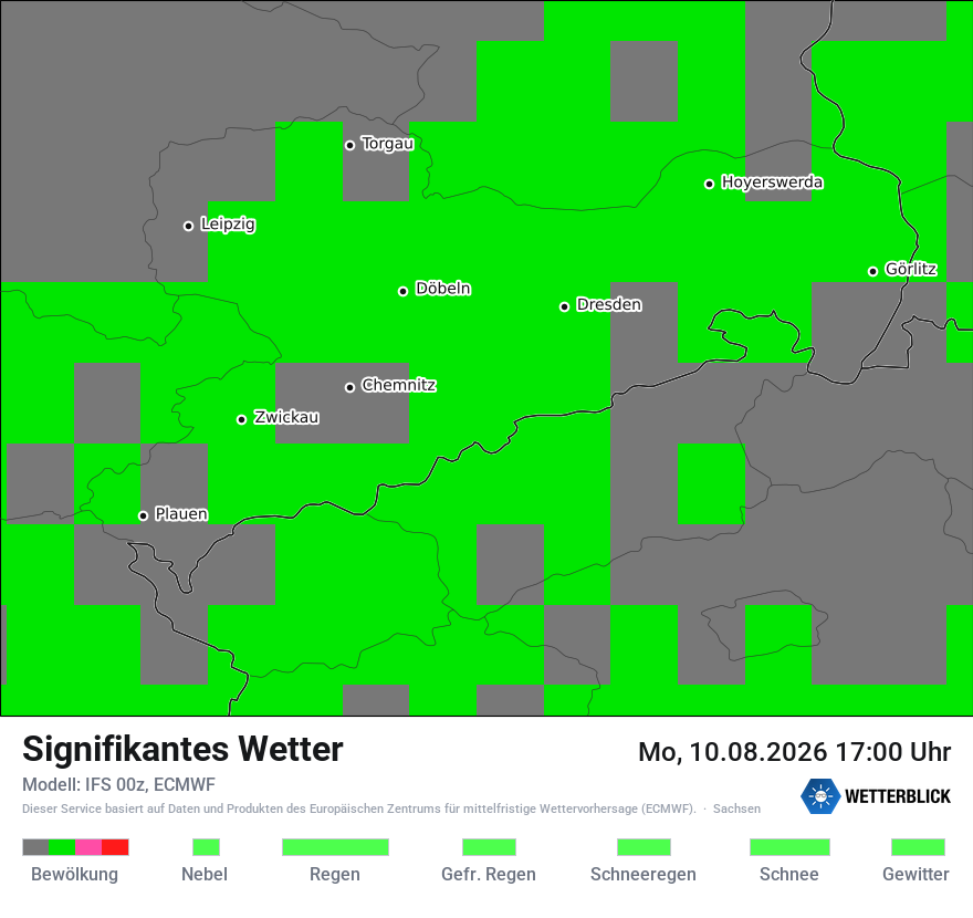 Modellkarte ECMWF – ww – sn