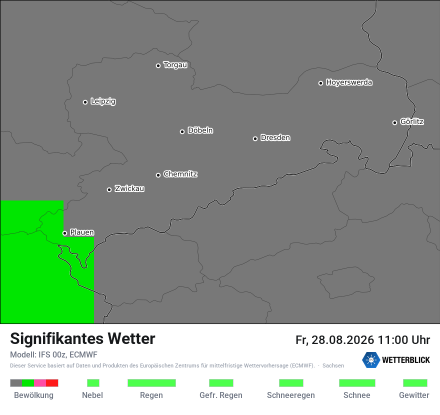 Modellkarte ECMWF – ww – sn