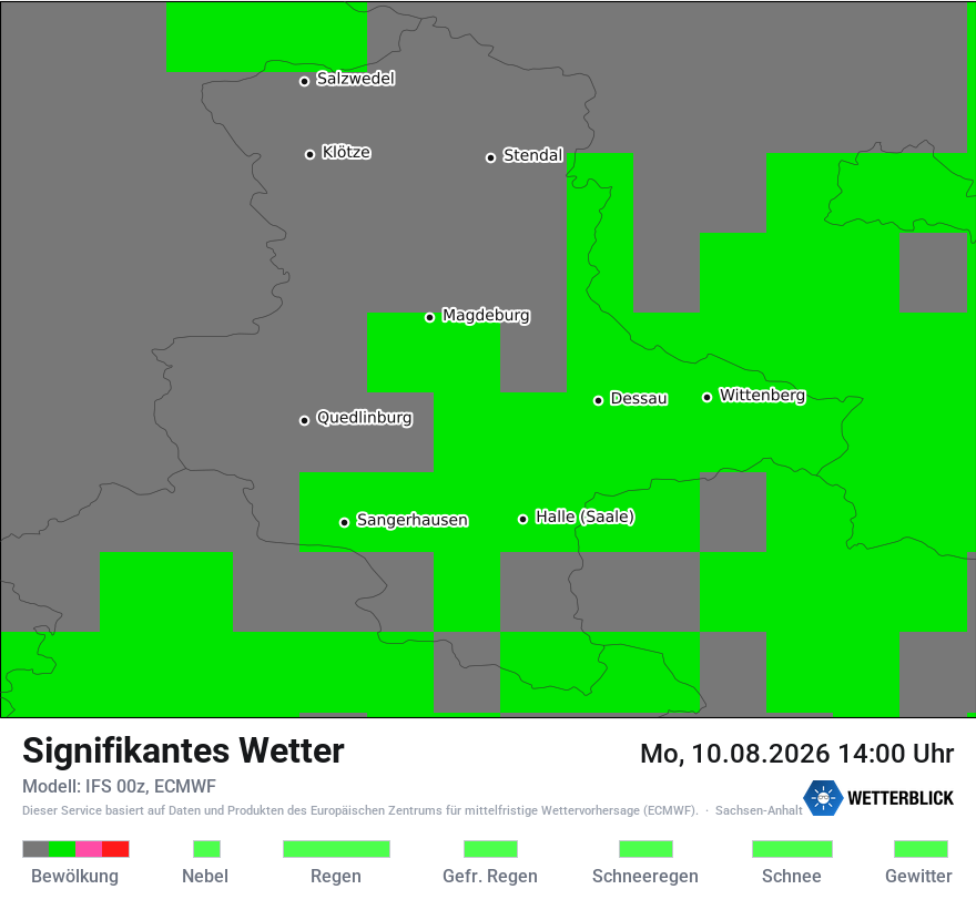 Modellkarte ECMWF – ww – st