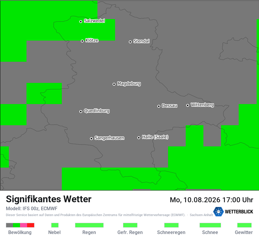 Modellkarte ECMWF – ww – st